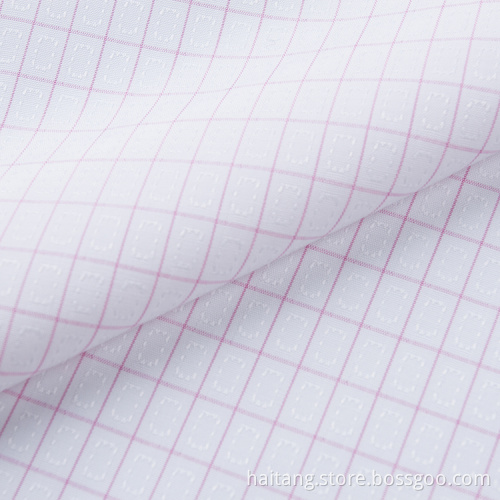 Check Microfiber fabric Uniform Fabric Sedate Shirt Textile